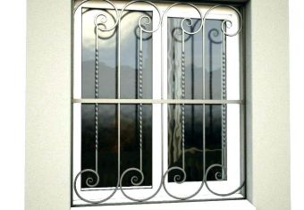 Решетки за прозорци от гладко и ковано желязо